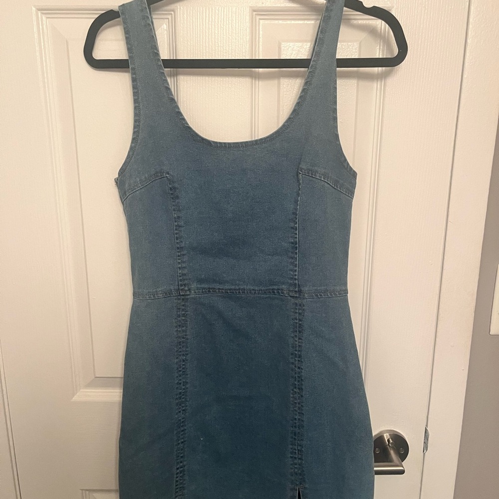 Vici Blue Denim Mini Dress
